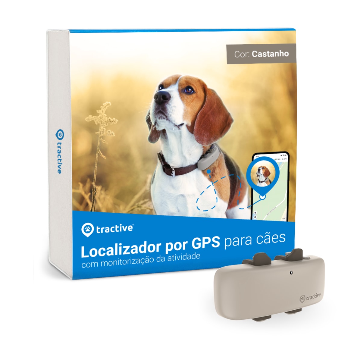 Embalagem do Tractive GPS DOG 4