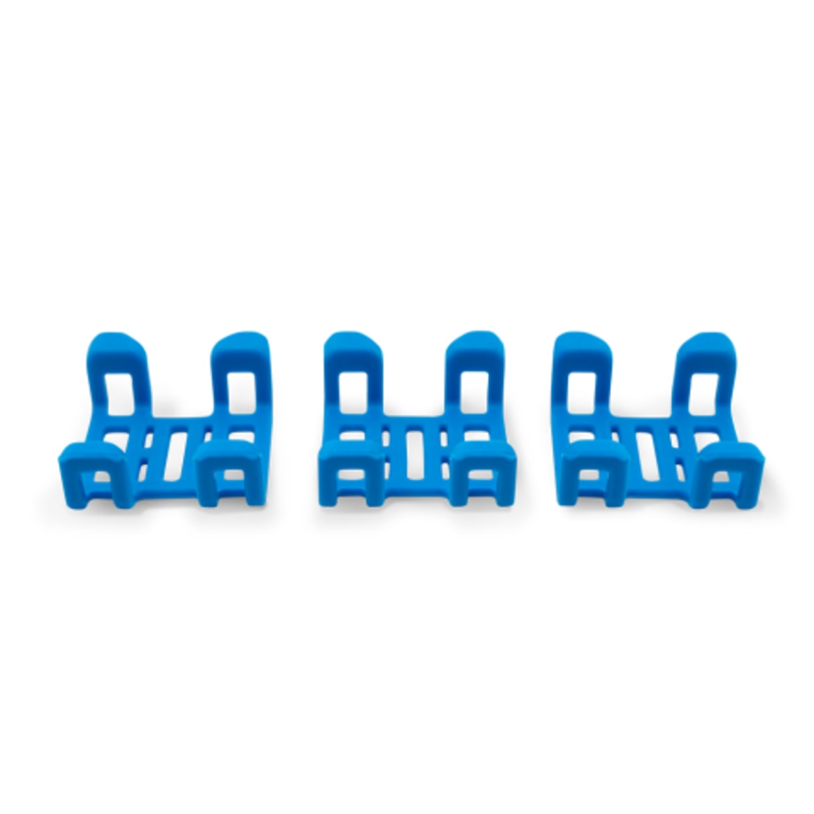 3 Mounting Clips (Blue) for Tractive DOG 4