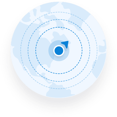 Illustration of the app interface showing the GPS tracking functionality.