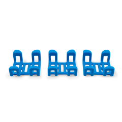 3 Mounting Clips (Blue) for Tractive DOG 4