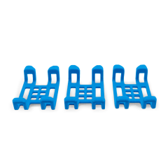 3 Large Rubber Clips (Blue) for Tractive DOG 4